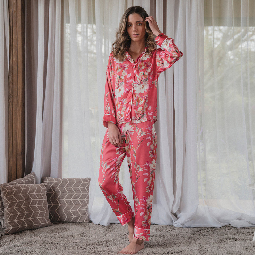 Pijama larga para mujer